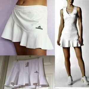 Nwt Adidas Stella McCartney WHITE tennis skort skirt shorts L Large